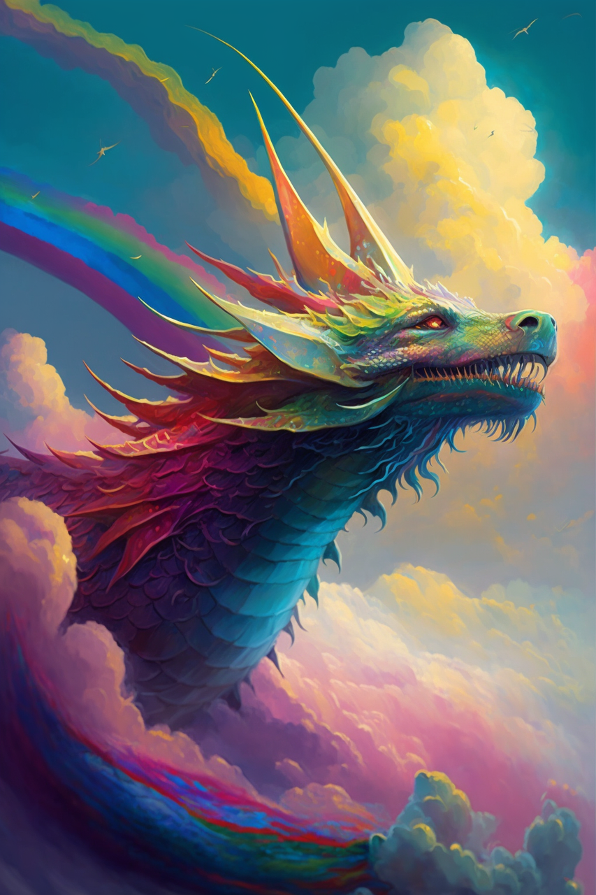 Rainbow Dragon - Diamond Paintings 