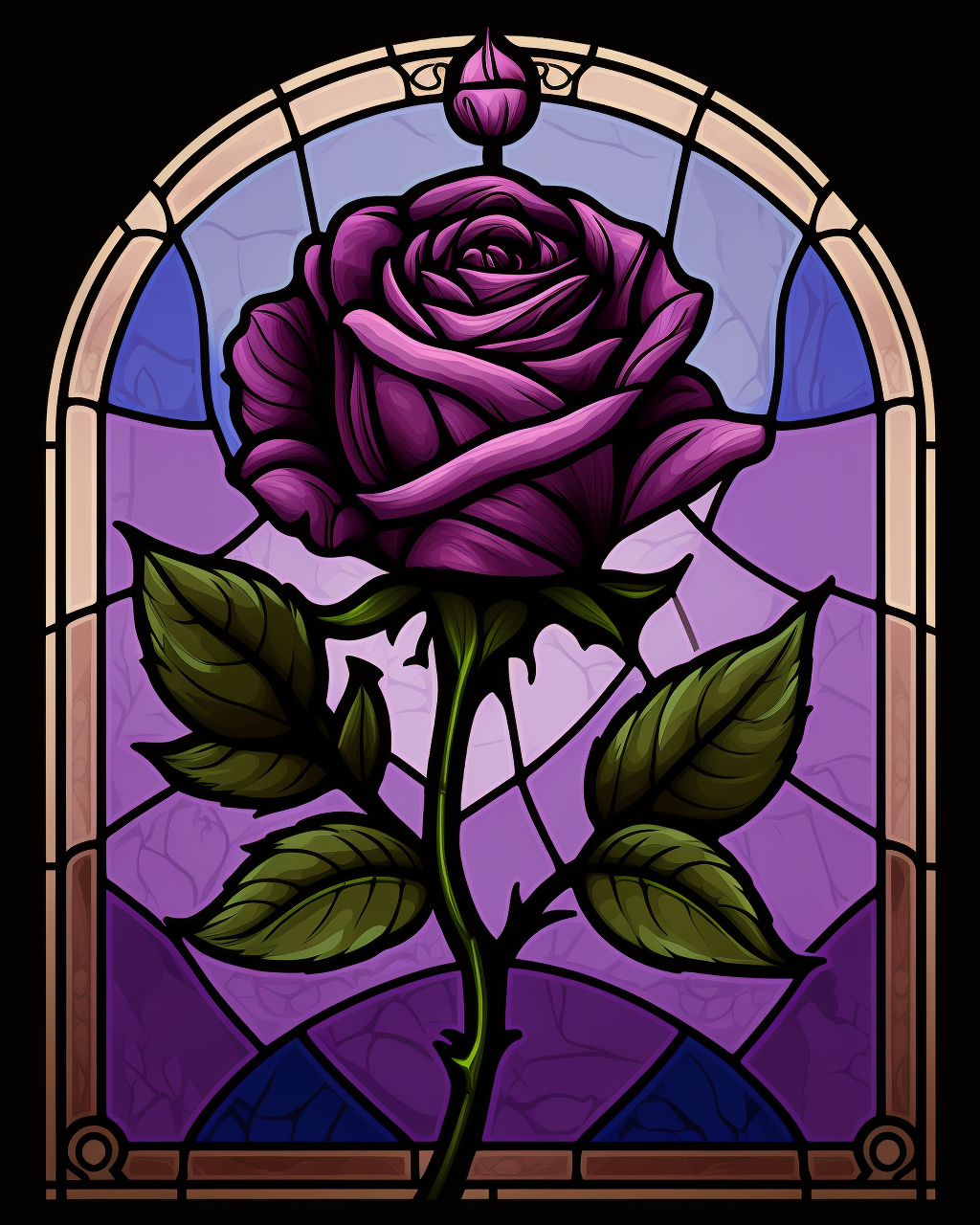 Purple Rose Flowers, 5D Diamond Painting Kits