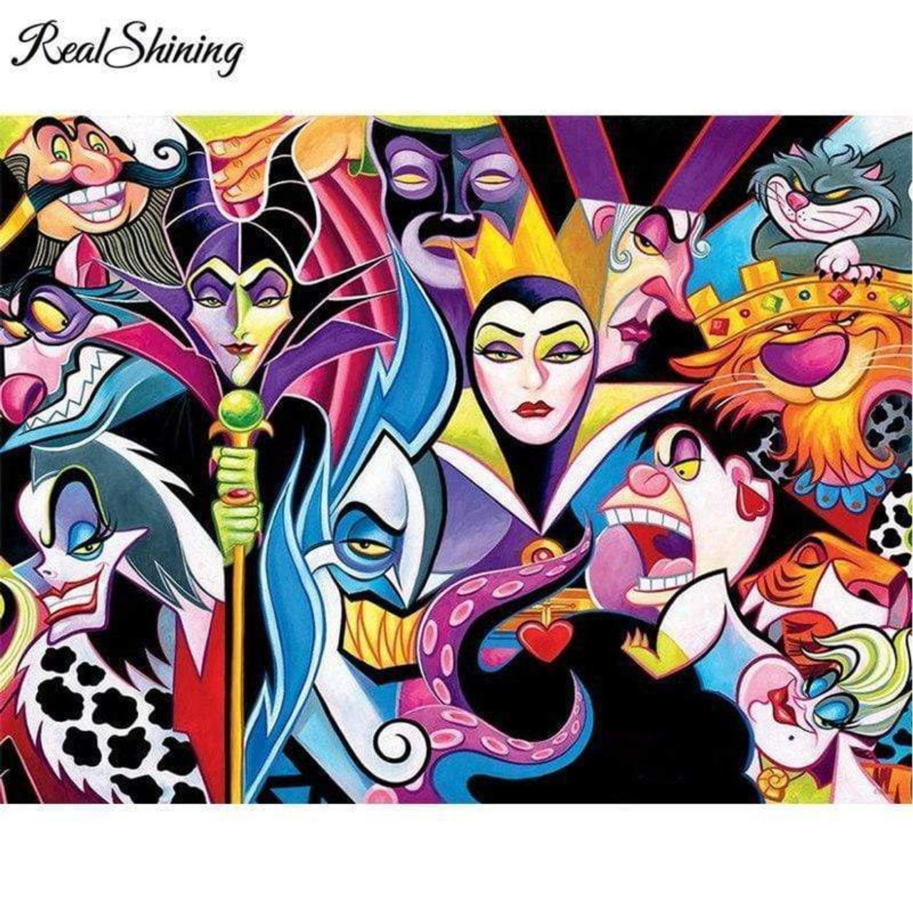 5D Diamond Painting Disney Villains Kit - Bonanza Marketplace