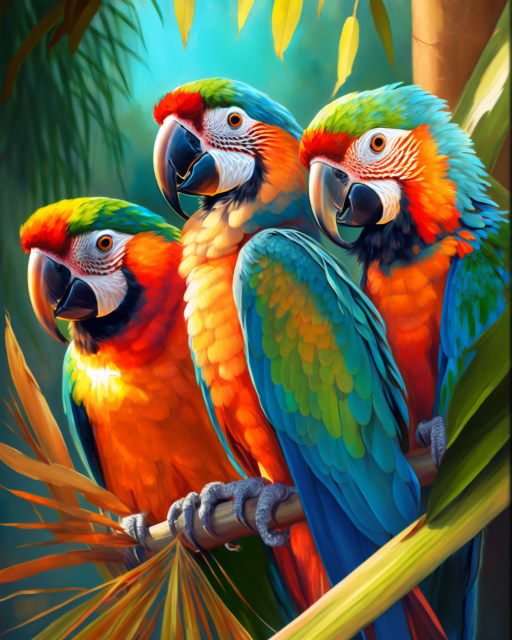 5D Diy Diamond Art Painting Macaw Diamond Painting Kits Animals