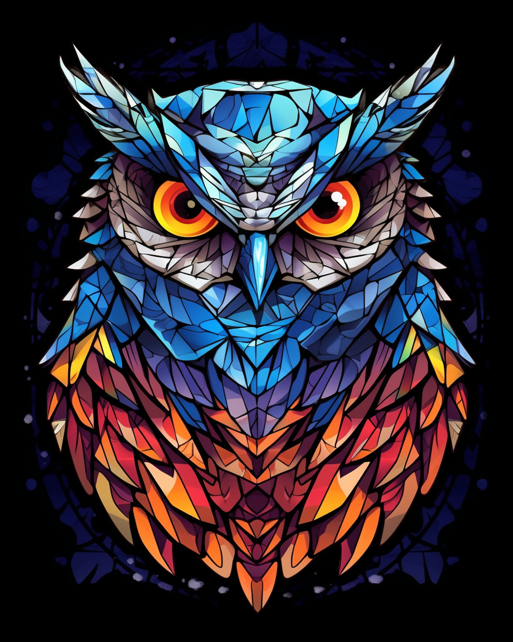 Abstract Owl Bird - Diamond Paintings 