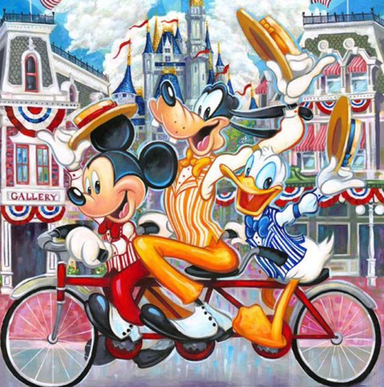 5D Diamond Painting Mickey and Minnie Eiffel Tower Kit