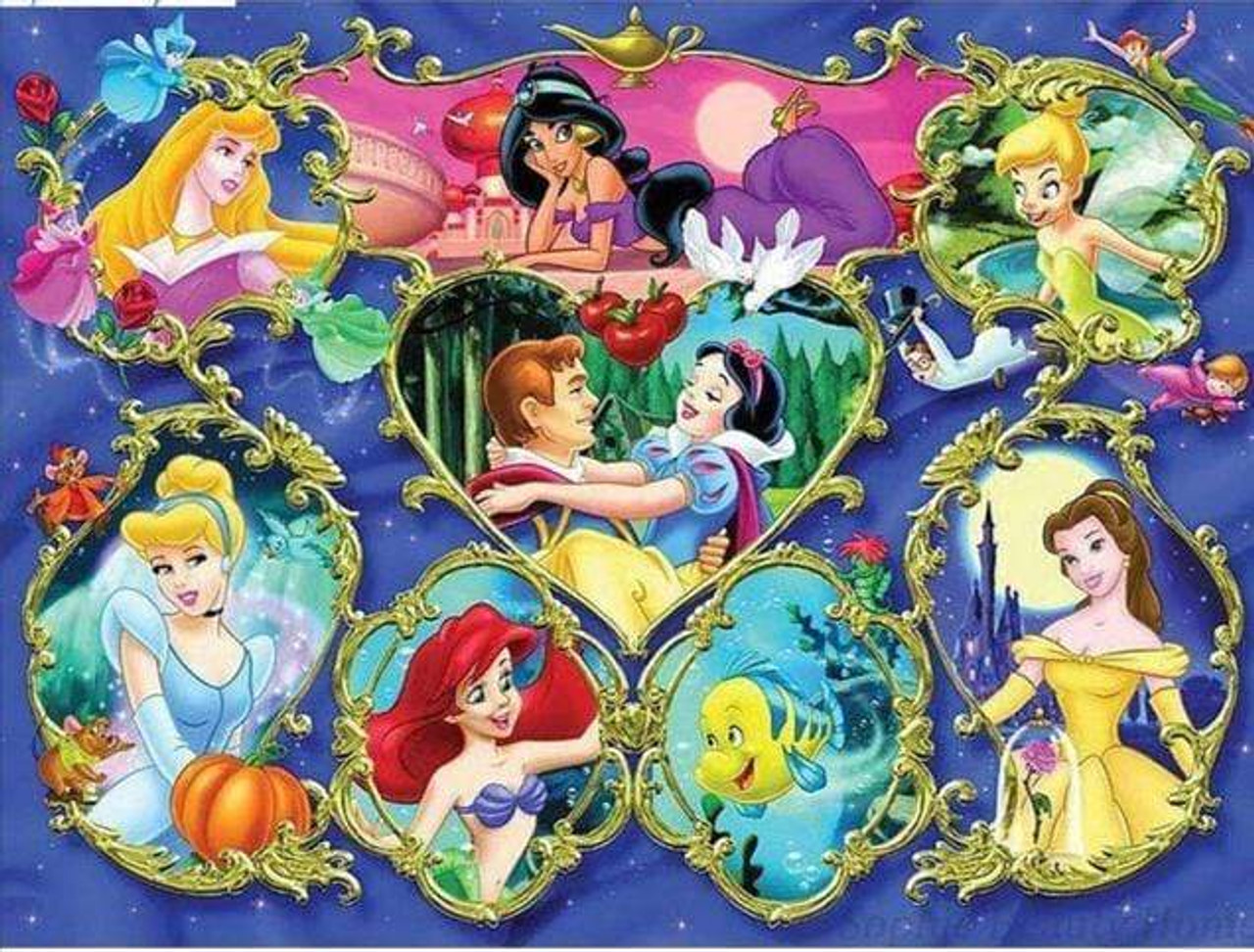 5D Diamond Painting Disney Princess Circle Collage Kit - Bonanza