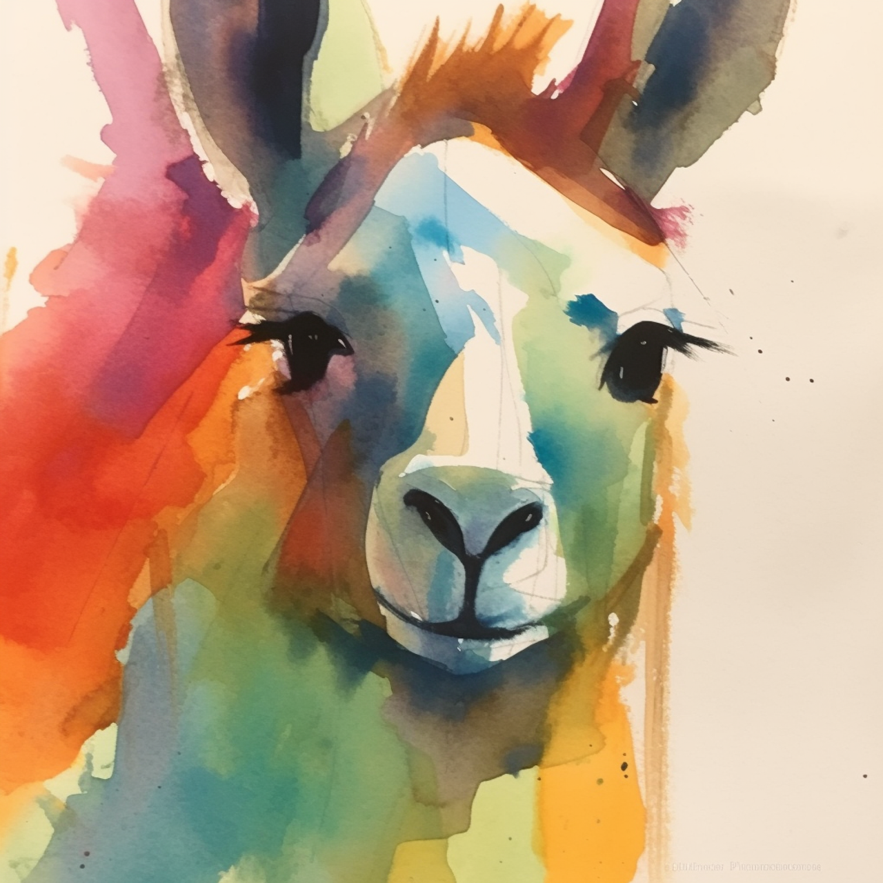 5D Diamond Painting Kit with Frame, Llama Wall Art for Kids (7 x 7