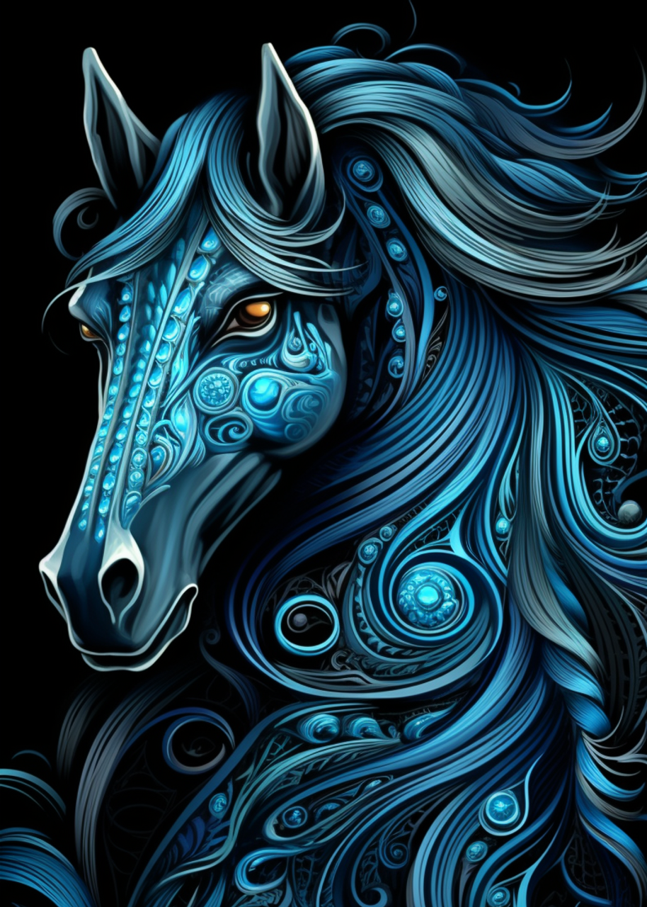 Spirit Horse Animation - 5D Diamond Painting - DiamondByNumbers