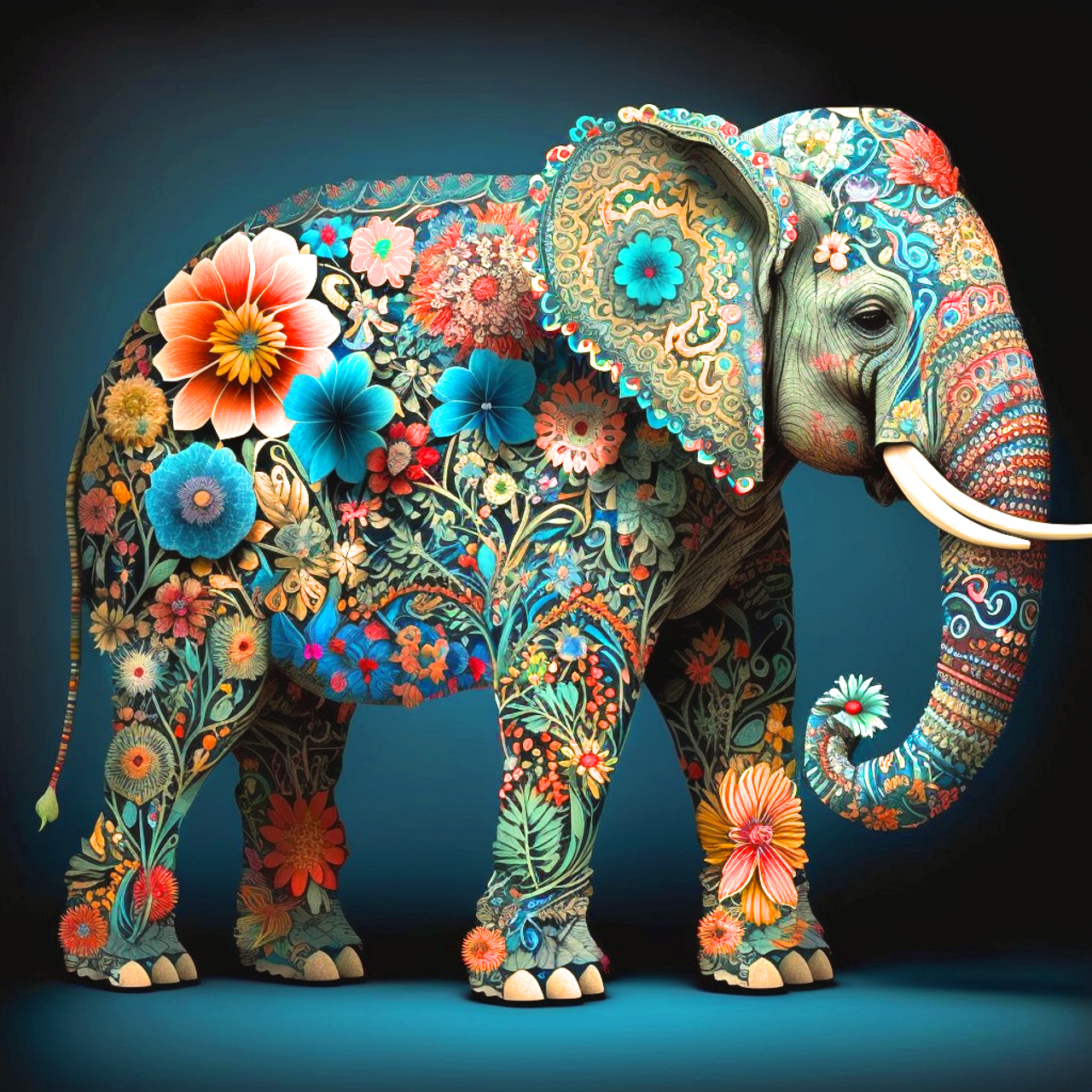 5D Diamond Painting Elephant Painting Kit