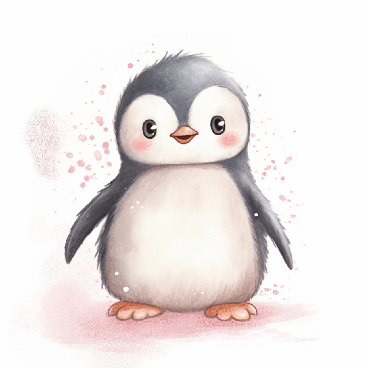 Mimik Cartoon Penguin Diamond Painting,Paint by