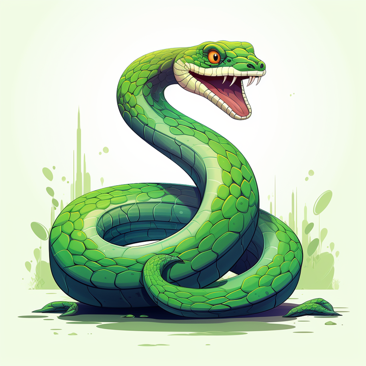 monster snake drawing