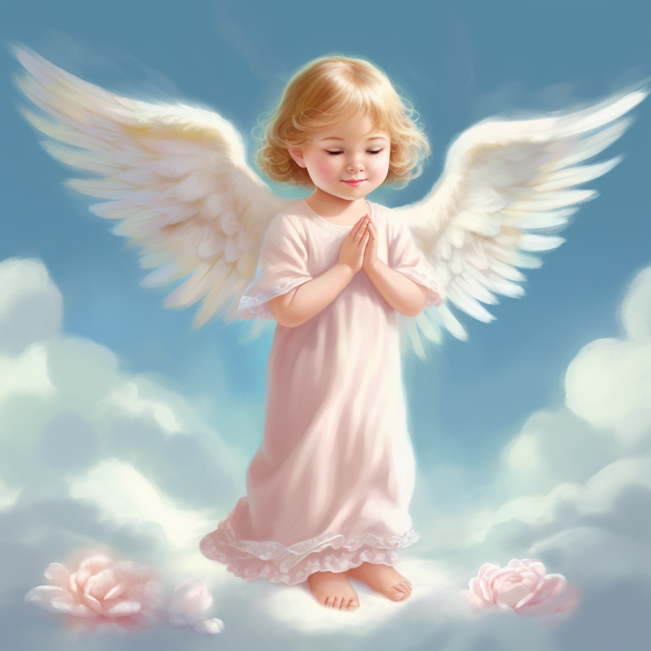 cute baby angels paintings