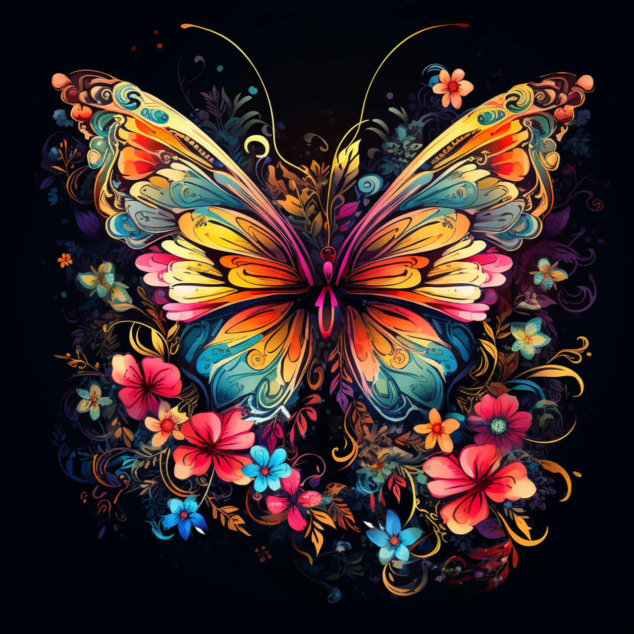 Colorful Butterfly 5D DIY Diamond Painting Animal Full Square
