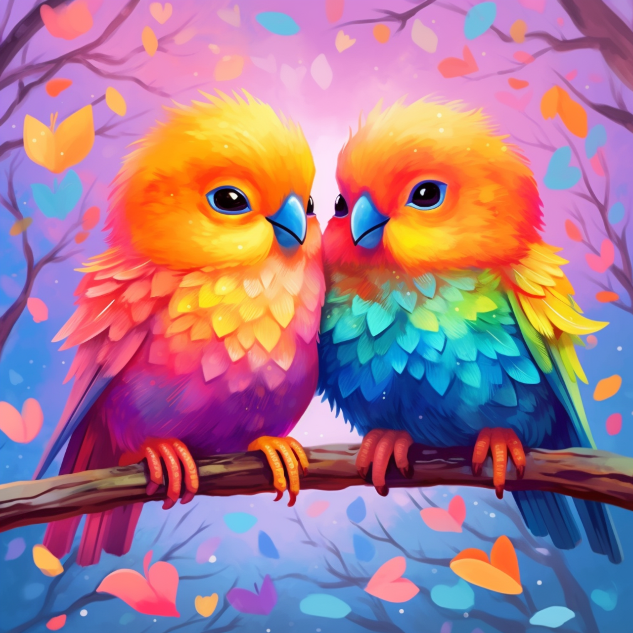 Birds Of Love Diamond Painting Kit – All Diamond Painting Art