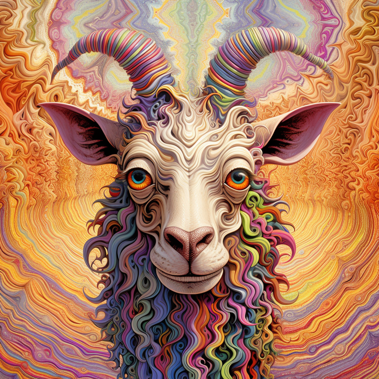 5D Diamond Painting Abstract Old Goat Kit - Bonanza Marketplace