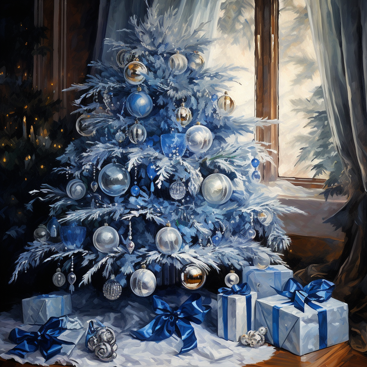 5D Diamond Painting Abstract Christmas Tree Kit - Bonanza Marketplace