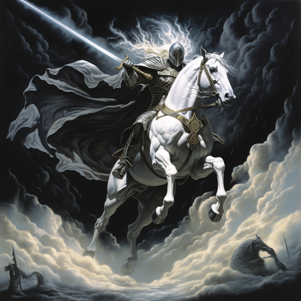 Black Fantasy Horse, 5D Diamond Painting Kits