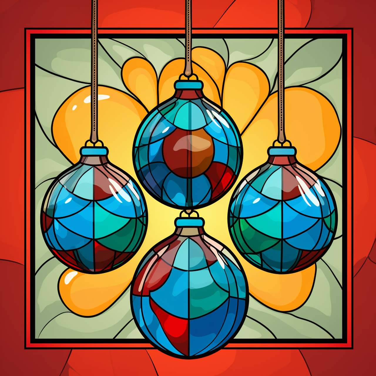 5D Diamond Painting Christmas Ornaments Kit - Bonanza Marketplace