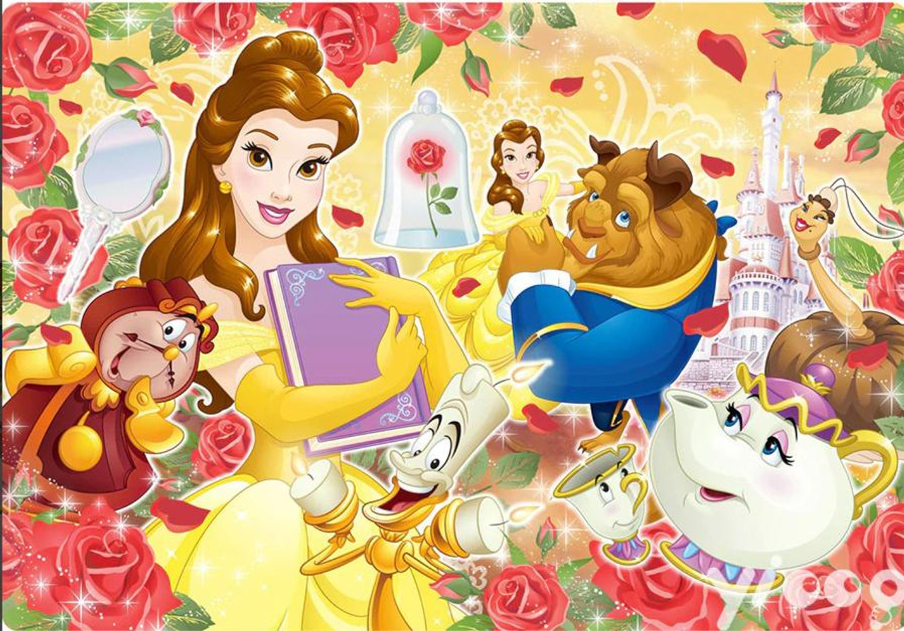 5D Diamond Painting Red Rose Beauty & The Beast Collage Kit - Bonanza ...