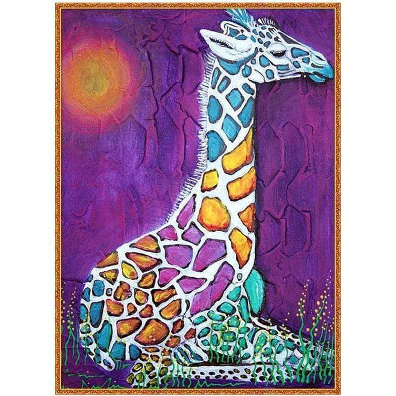 Abstract Giraffe Painting