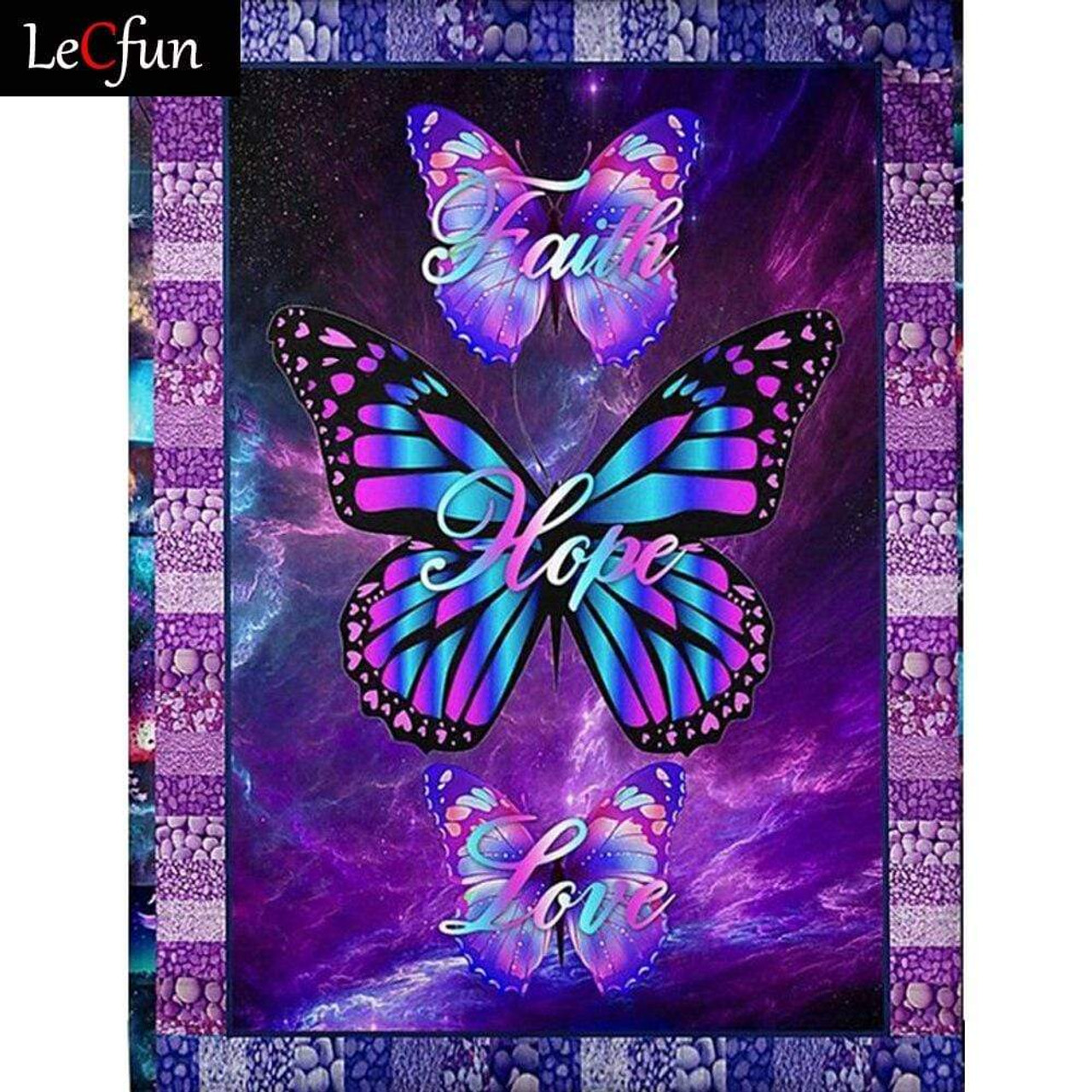5D Diamond Painting Stitch and Butterfly Kit - Bonanza Marketplace