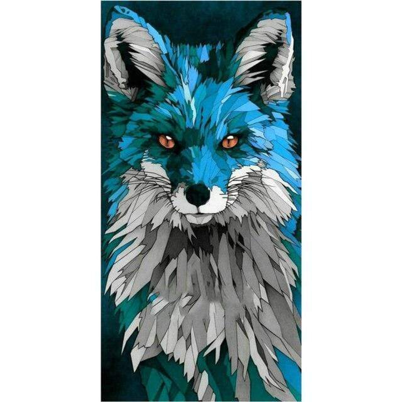 Craspire DIY 5D Animals Fox Pattern Canvas Diamond Painting Kits