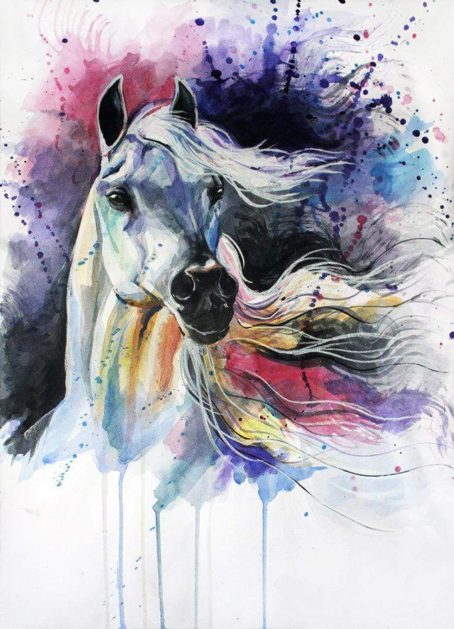 Horses Black And White Diamond Painting Kit - DIY – Diamond Painting Kits