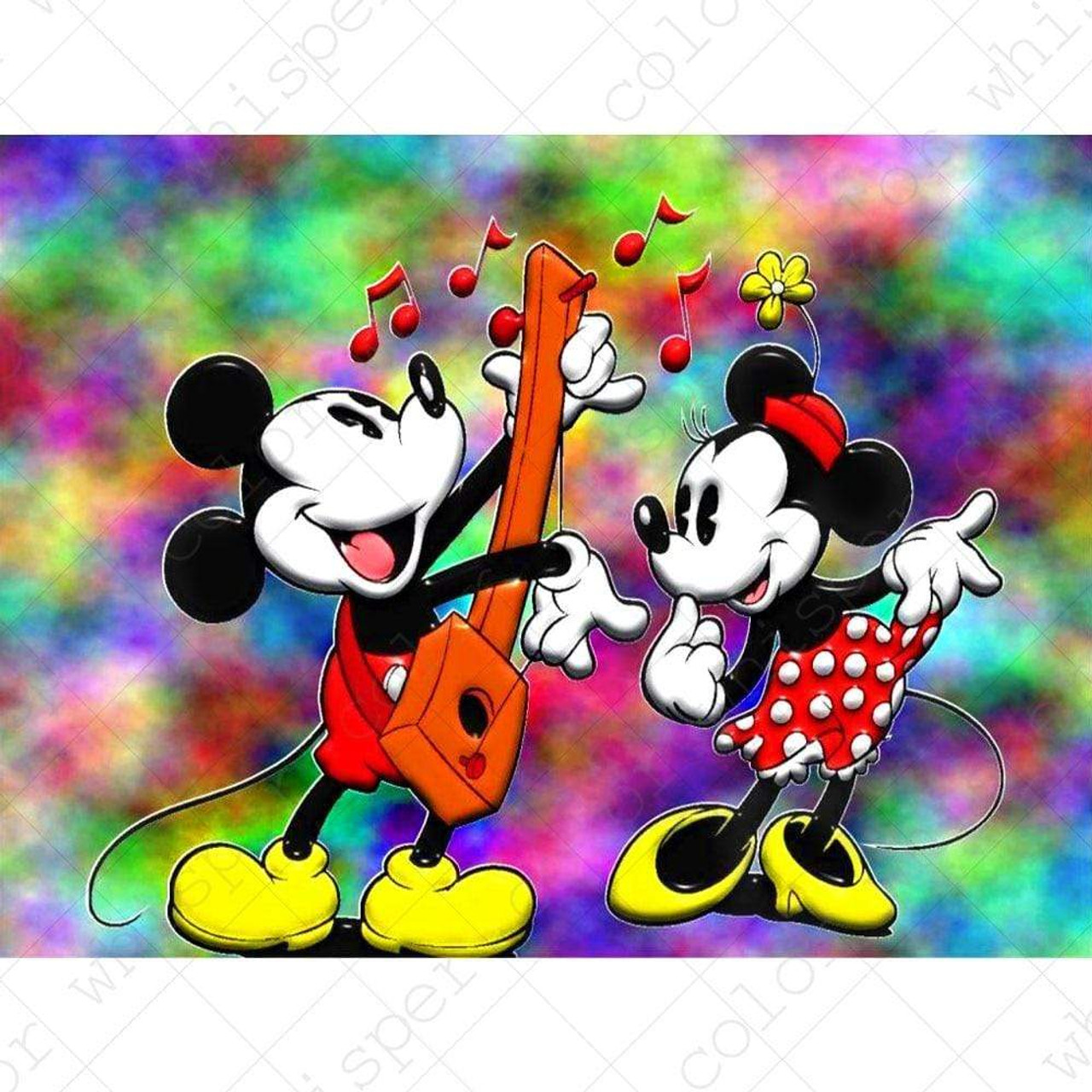 5D Diamond Painting Mickey Mouse and Friends Island Fun Kit