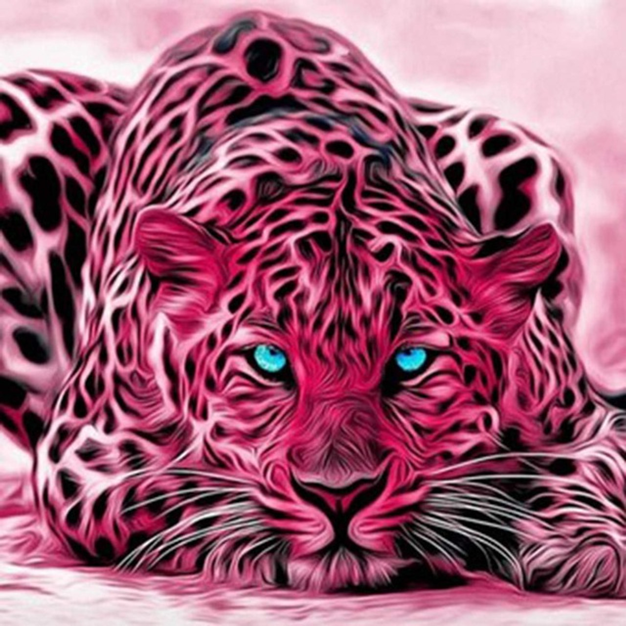 Pink Leopard - KLD ARTHOUSE - Digital Art, Animals, Birds, & Fish, Wild  Cats, Leopard & Jaguar - ArtPal