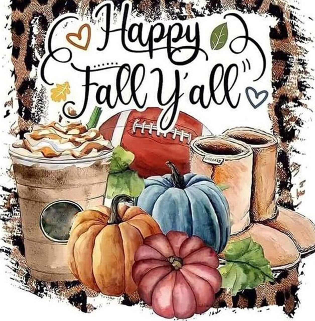 Happy Fall Y'all Reverse Canvas with Free Design - Party With Favor