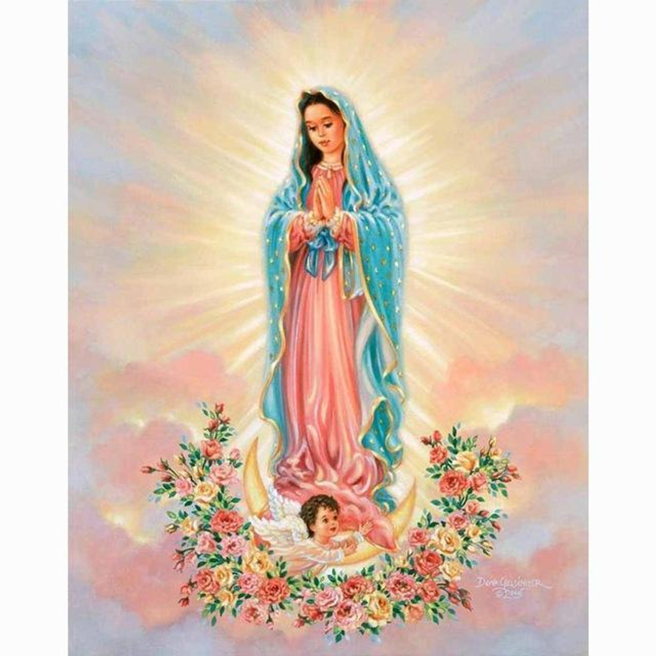 Mother Mary And Jesus - 5D Diamond Painting - DiamondByNumbers - Diamond  Painting art