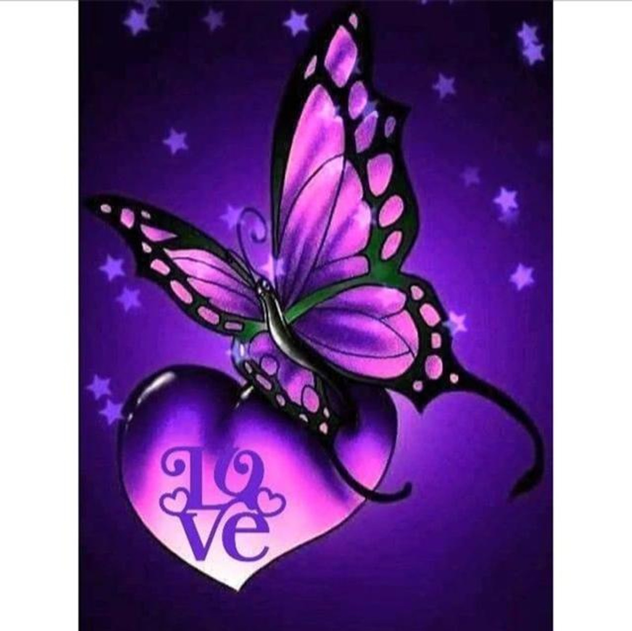 5D Diamond Painting Faith Hope Love Butterfly Kit