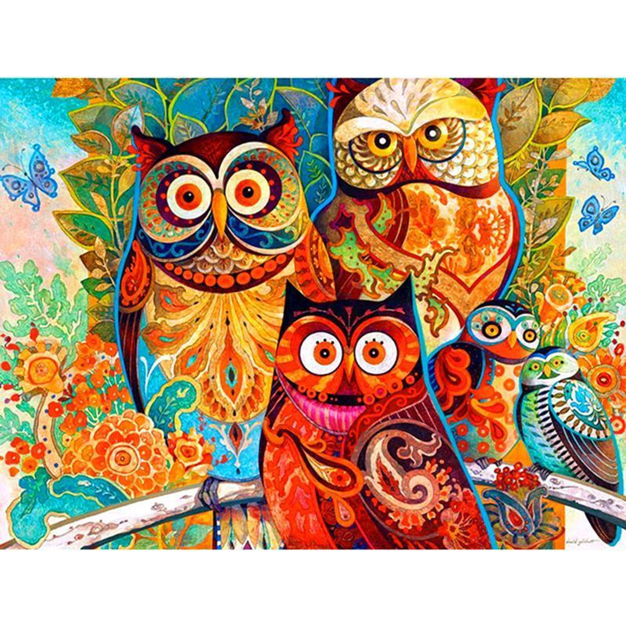 Colorful Owl - Diamond Painting Kit – Just Paint with Diamonds