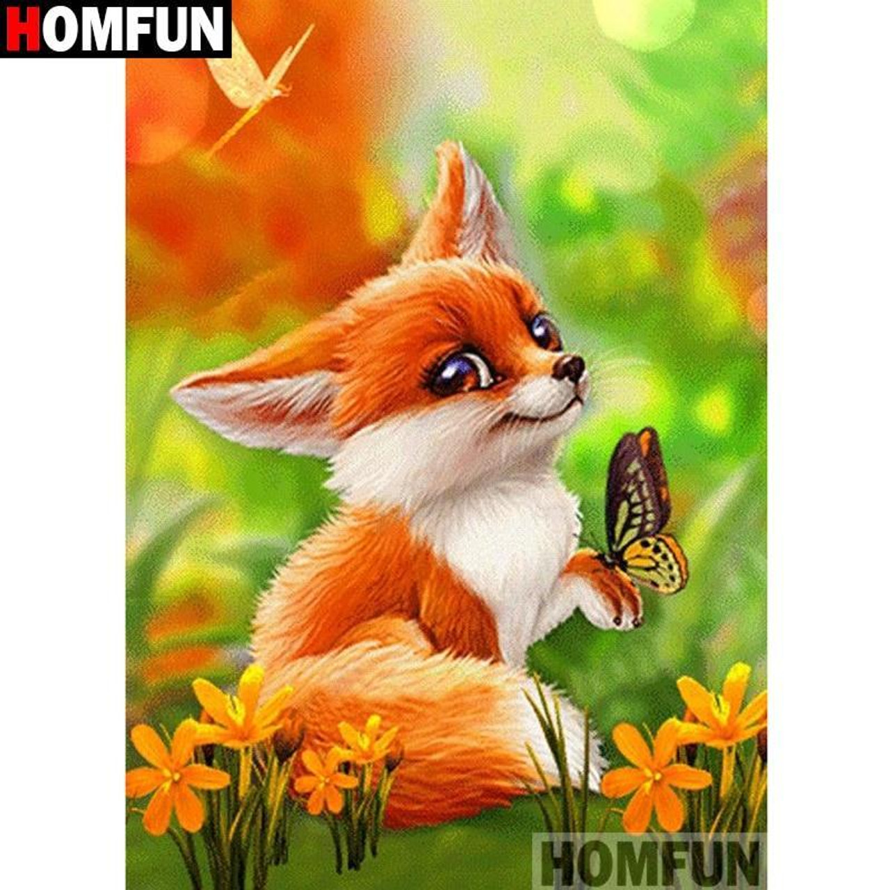 5D Fox Diamond Painting Kits for Adults Art Kids Beginner 11.8x15.7inch -  Posters, Prints & Paintings, Facebook Marketplace