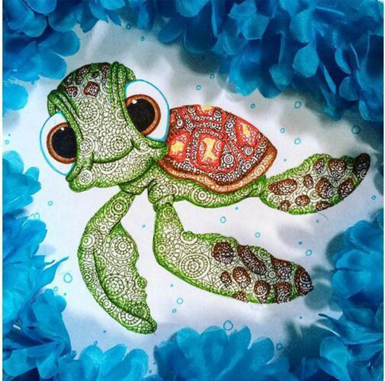 5D Diamond Painting Colorful Turtle Kit - Bonanza Marketplace