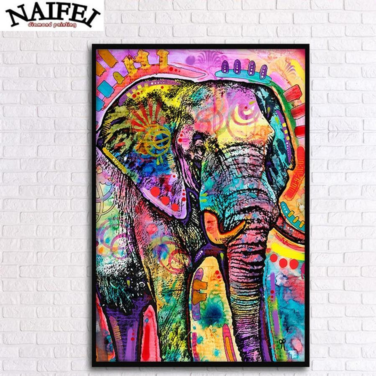 New Cute 5D Diamond Painting Tools Rainbow Clouds Elephant Magnet Cover  Minders for Parchment Paper Cover