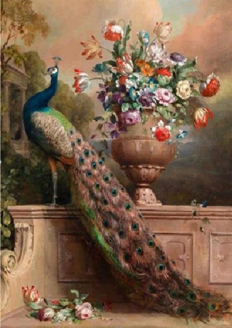 The Green Peacock 5D Diamond Painting -  – Five Diamond  Painting