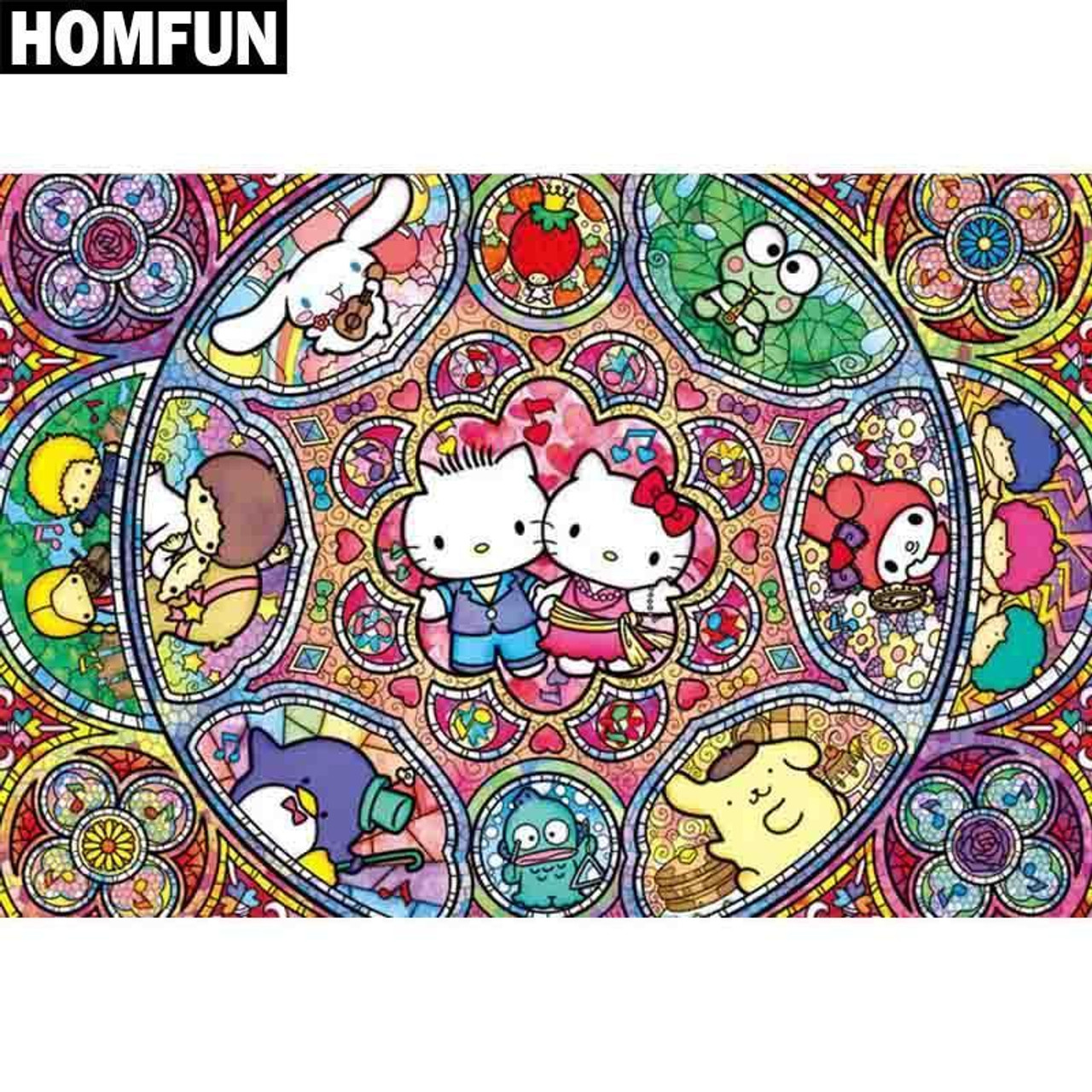 5D Diamond Painting Hello Kitty Collage Kit