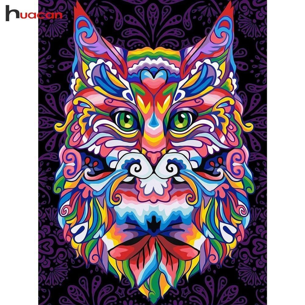 Abstract Cat Diamond Painting Kits 5D Diamond Art Kits for Adults, Large  Size (64x32 Inch), DIY Paint by Numbers, Diamond Dots, Crystal Rhinestone