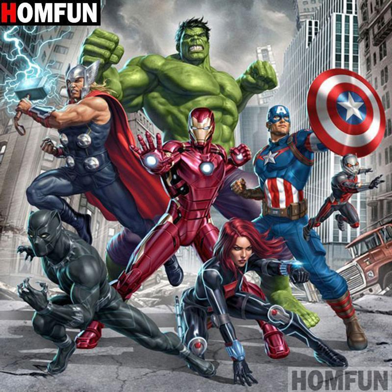 Quadro Canvas The Incredible Hulk Quadrinhos Marvel 40x40cm - Zona