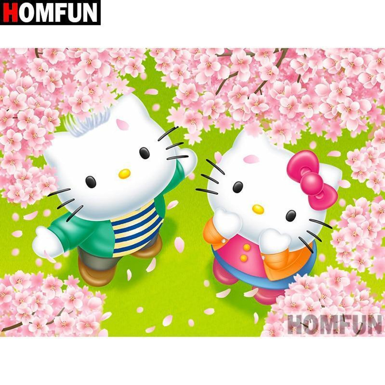 Hello Kitty Cartoon - 5D Diamond Painting 