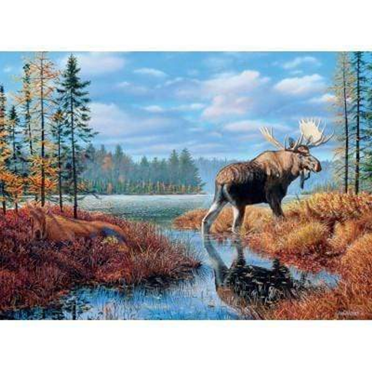 Diymood DIY 5D Diamond Painting by Number Kits, Diamond Painting Moose  Winter Forest Paint with Diamonds Arts for Adults Full Drill Canvas Picture  for