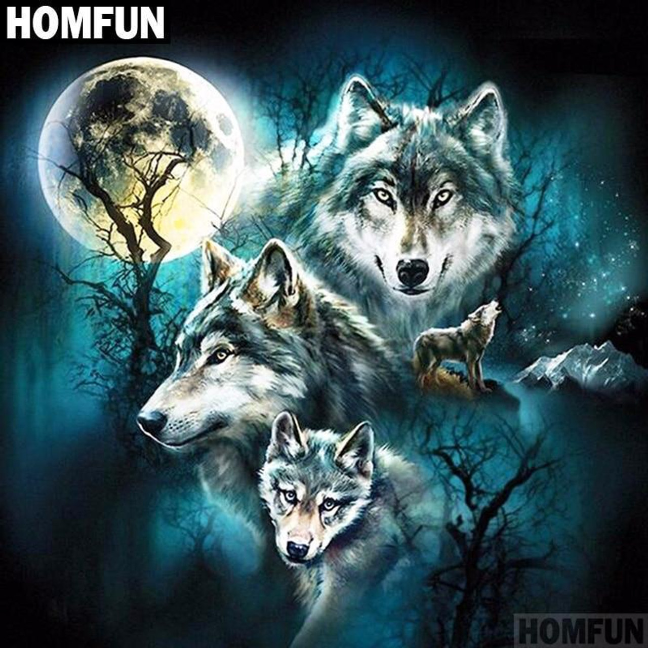 White Wolf of the Forest 5D Diamond Painting -  – Five Diamond  Painting