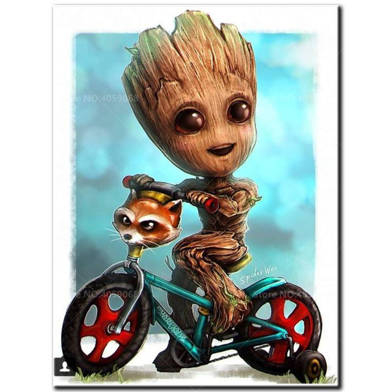 5D Diamond Painting I am Groot from Guardians of the Galaxy Kit