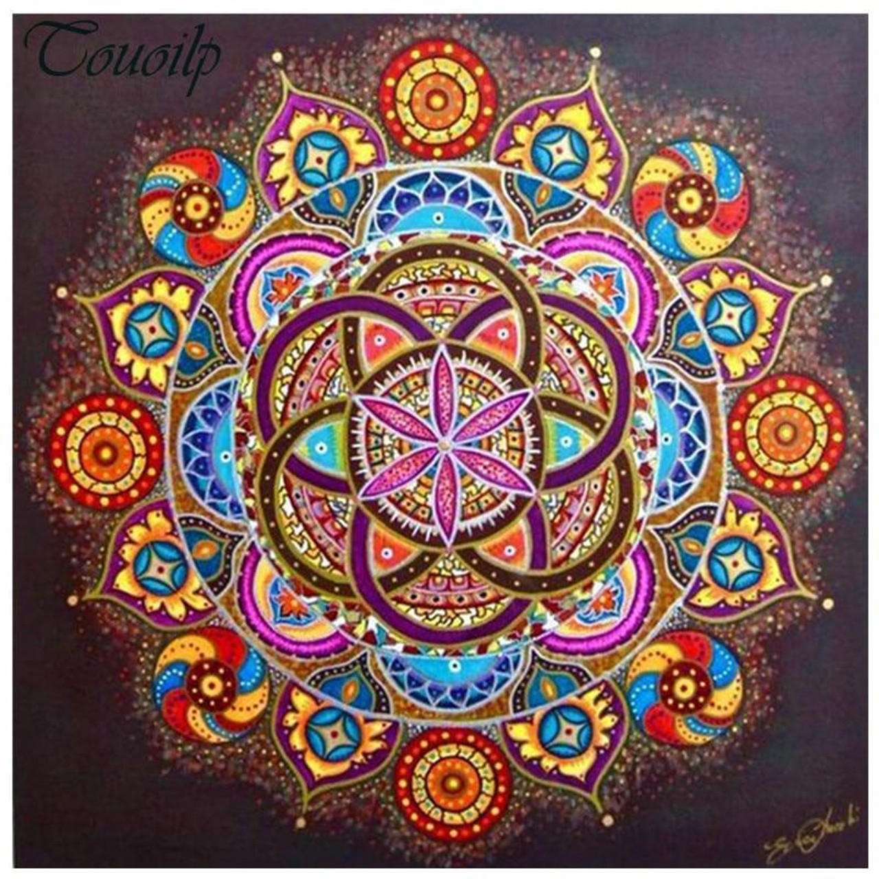 Small Diamond Art Kits - 20x20cm/7.87inx7.87in Mandala Flower