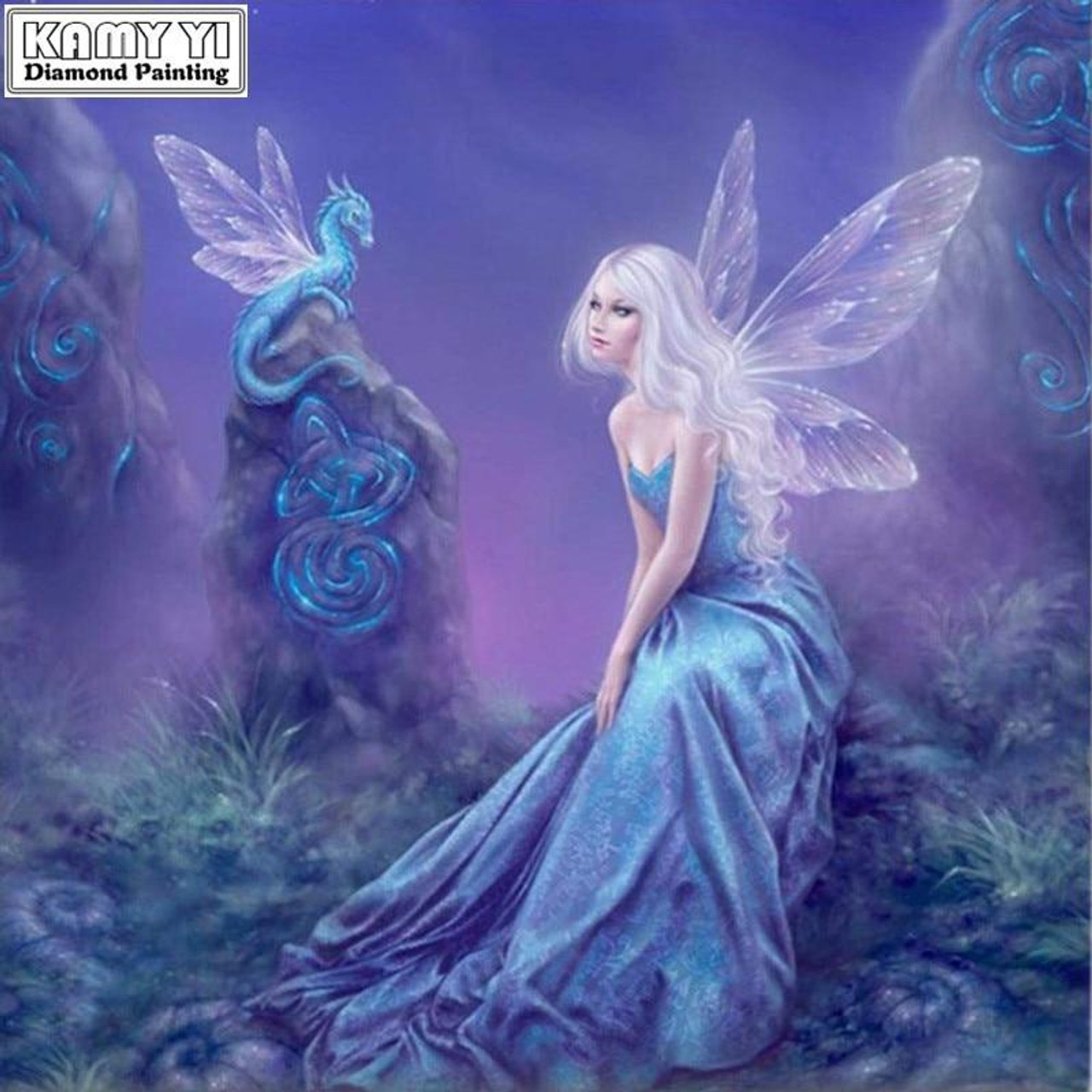 Fairy And Dragon - Diamond Paintings 