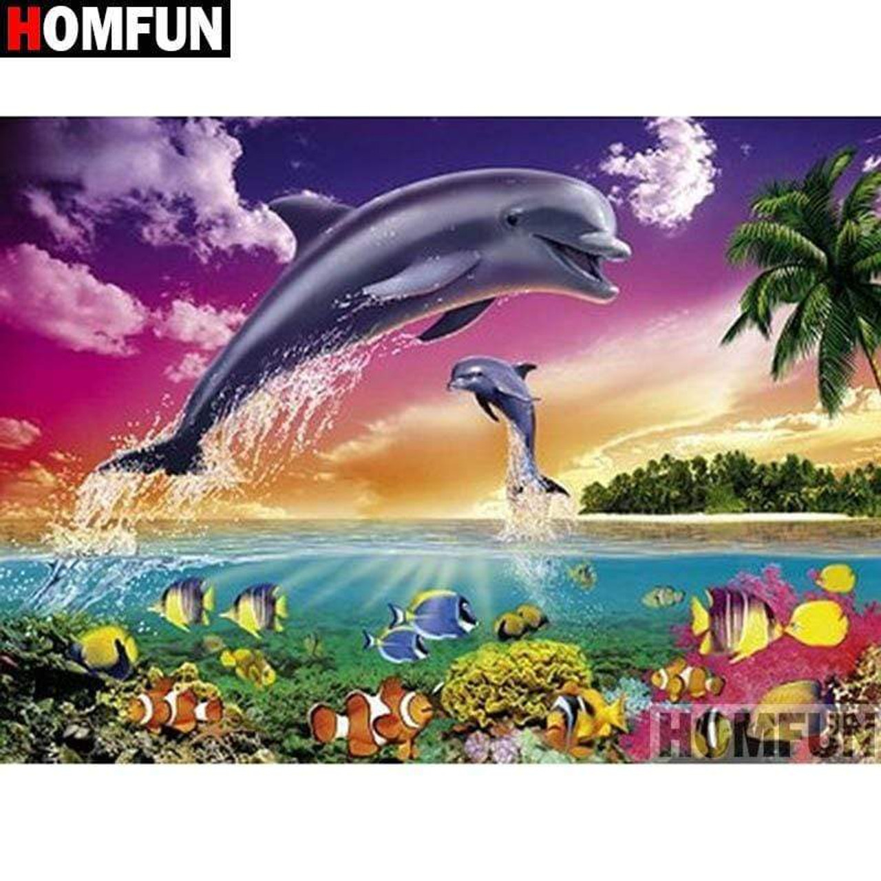 5D Diamond Painting Tropical Sea Life Kit