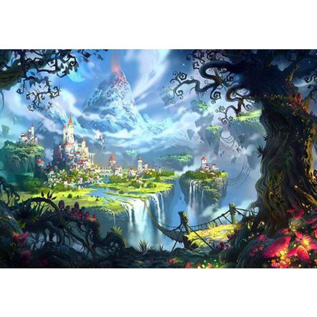 Fairy Tale Cabin Landscape Diamond Painting Kit 5d Diy - Temu