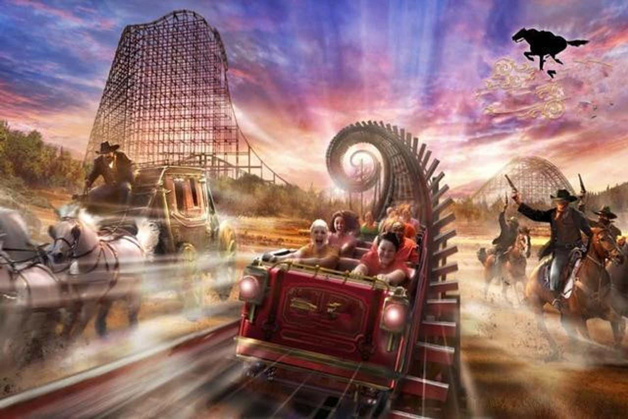 5D Diamond Painting Dogs Fast Roller Coaster Ride Kit
