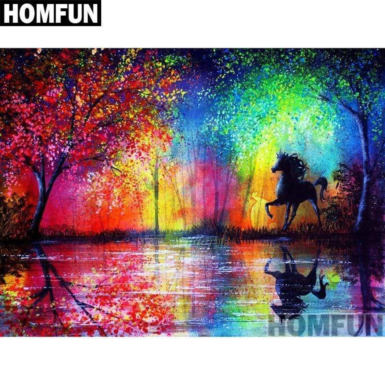 Horse Friends Diamond Painting Kit with Free Shipping – 5D Diamond Paintings