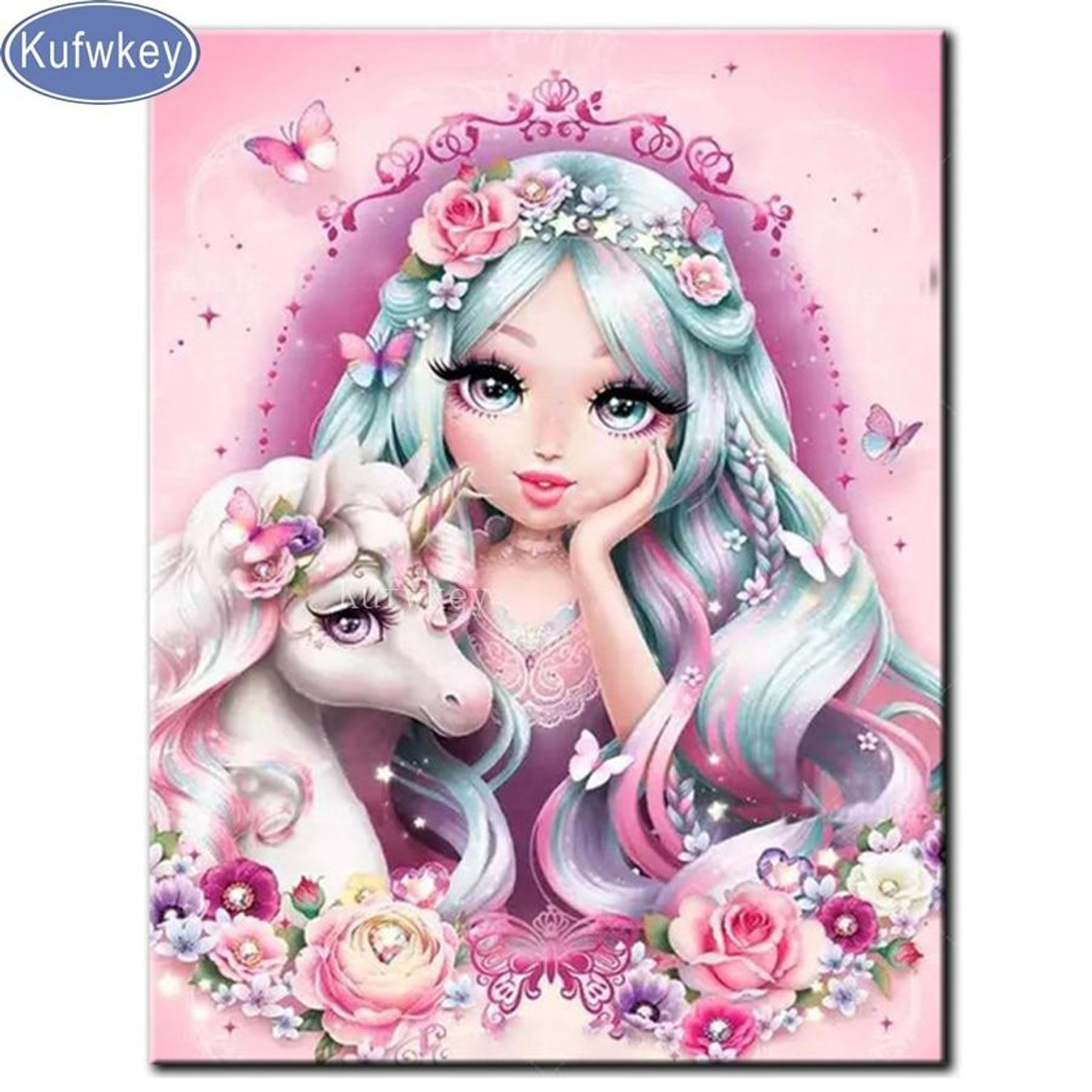 5D Diamond Painting Unicorn Fairy Kit - Bonanza Marketplace