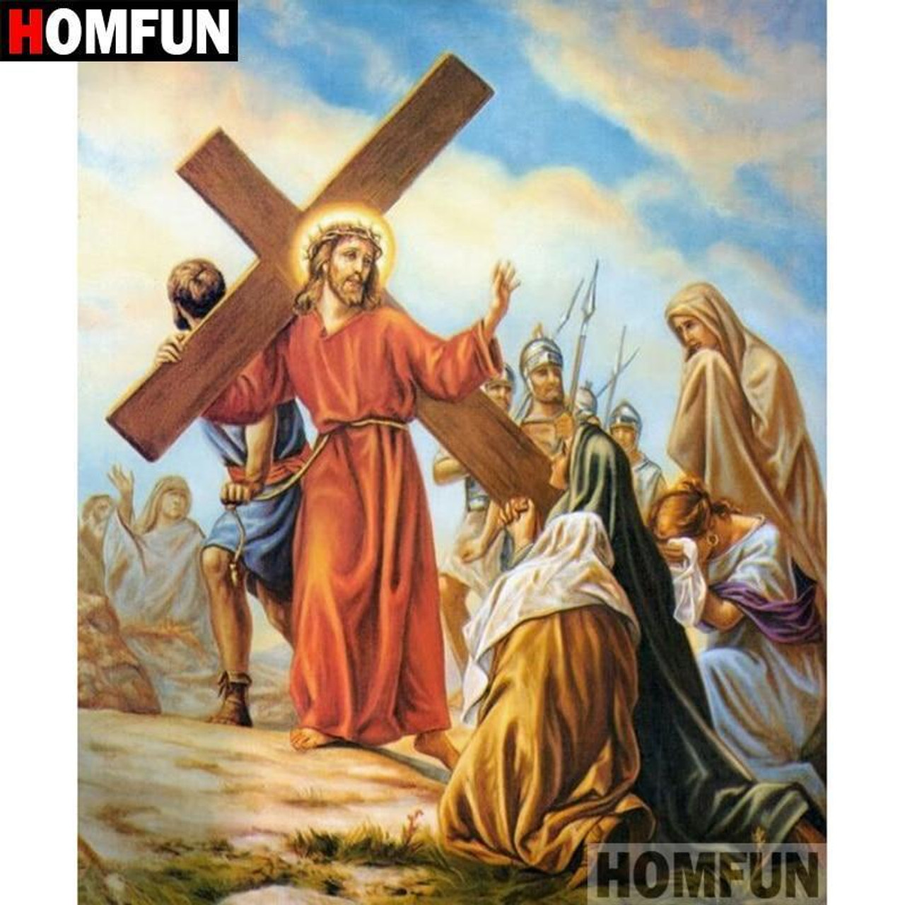 Jesus Carrying Cross - Diamond Art World