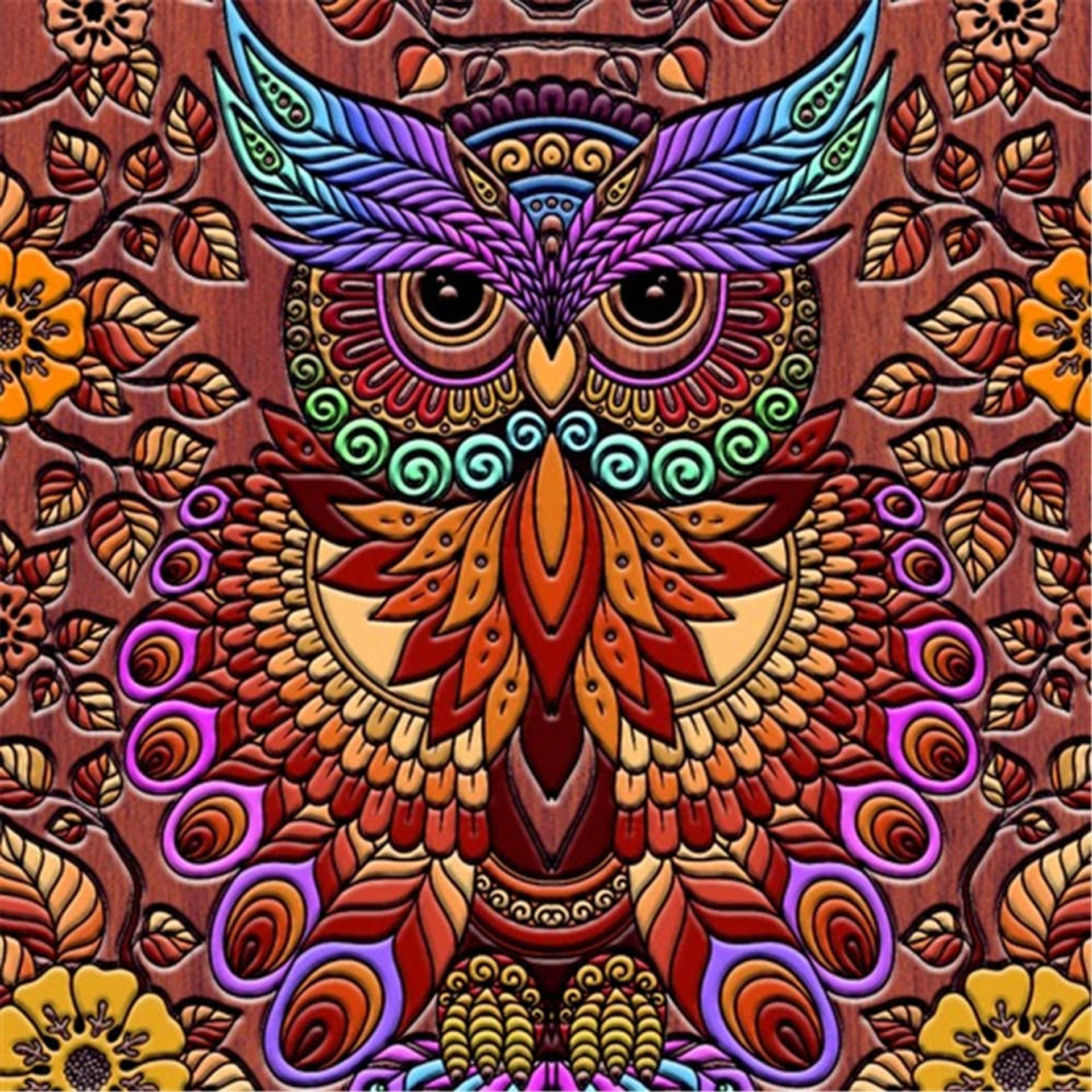 5D Diamond Painting Totem Owl Kit - Bonanza Marketplace